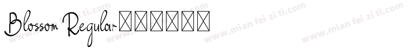 Blossom Regular字体转换